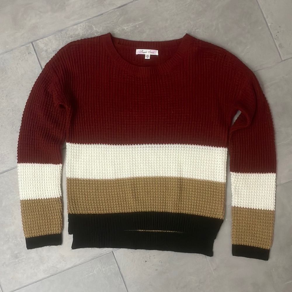 purple snow sweater
